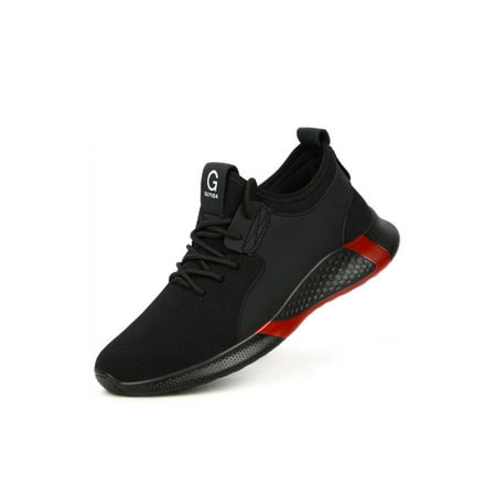 

Fangasis Women Men Work Shoes Lace Up Protection Boot Steel Toe Safety Shoe Unisex Construction Puncture-proof Slip Resistant 10KV Insulation Shoes 9