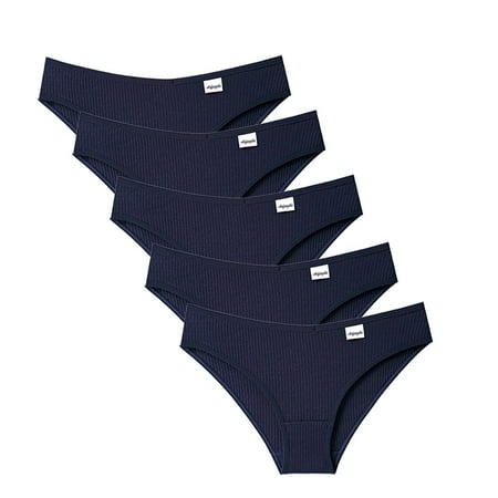 

Women s 5 Pcs Panties Underwear Bikini Thongs Panties Briefs Note Please Buy One Size Larger