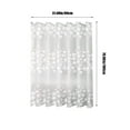 thumbnail image 3 of VOTRUDI White EVA Shower Curtain Waterproof 71x31in with Rustproof Hooks, 3 of 8