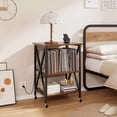 thumbnail image 3 of Harmijoy Meuble pour Tourne-Disque, Table de Rangement pour Disques Vinyles Pouvant Contenir jusqu'à 120 Disques Vinyles, Table pour Tourne-Disque de Style Mi-Siècle, 3 of 7