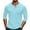 Mint Green, variant on BXINGOHAI Mens Fashion Henley Shirts Long Sleeve Button Cotton T-Shirt with Pocket Black S