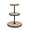 TYPE3, variant on Efavormart 8" Tall - 2 Tier Natural Elm Wood Slab Food Server, Wooden Dessert & Cupcake Stand