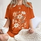 thumbnail image 3 of Faldas Cortas para Mujeres, Impresión de Flores Casual Oversized Camiseta de Manga Corta Top Hecho de 95% Poliéster 5% Spandex para Primavera Verano, Falda Corta de Verano, 3 of 7