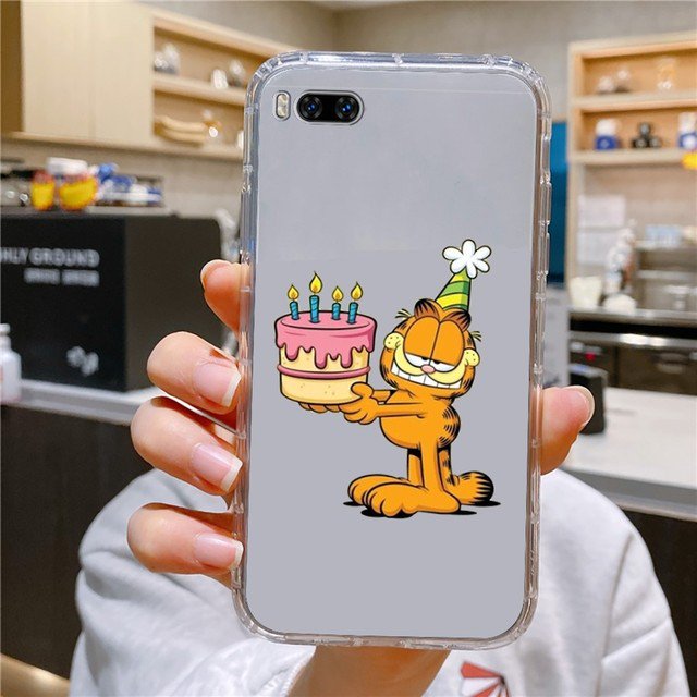 Cute G-Garfield-Cat Phone Case For Huawei Mate P10 P20 P30 P40 P50 Smart Z Honor 50 60 70 Pro Lite Transparent Case