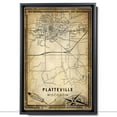 thumbnail image 2 of Platteville Vintage Map Prints Canvas, Wisconsin Map Art Canvas, Canvas, Platteville Map City style vintage Canvas , Canvas Wall Art, Street Map Artwork Canvas, 2 of 6