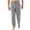 Gray, variant on Bosfbaoi Mens Pajama Pants Drawstring Elastic Waist Straight Leg Lounge Trousers Soft Modal Sleep Joggers