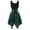 Green, variant on Women's Gothic Plaid Corset Dress Sleeveless Vintage Handkerchief Hem Skater Dress for Party & Casual Wear Blue 2XL
