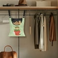 thumbnail image 4 of ZIATUBLE Frog Clothes Pins Bag Strawberry Clothes Pins Bag Holder 2 Pieces Set Easy to Install Clothes Pin Storage Bag Portable Wardrobe Clothes Storage Organizer Closet with Hanging Rack, 4 of 7