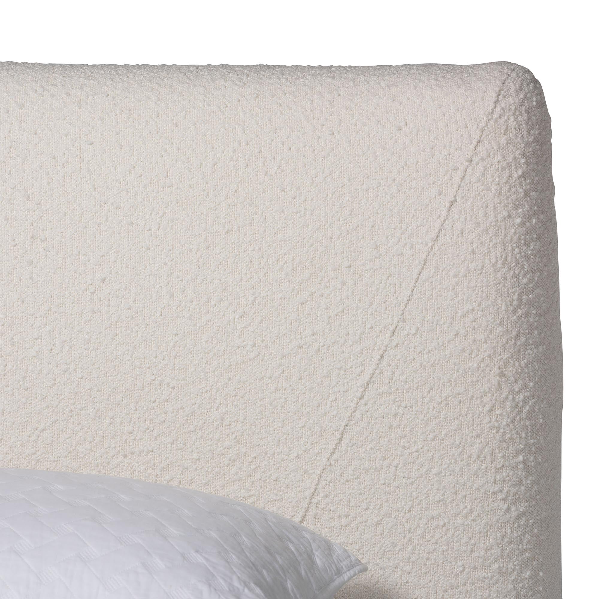 Baxton Studio Vinicio Mid-Century Bedroom Set, King, Cream