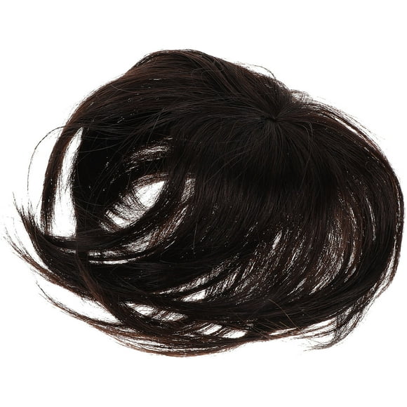 FONDOTIN Wiglet Hair Topper 1Pack Women Wiglet Straight Style Real Human Hair 15x5.1in Invisible Clip Everyday Use