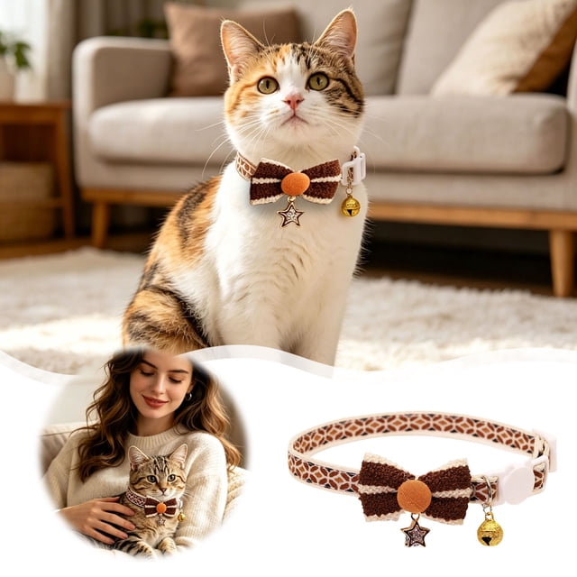 Ainf Adjustable Collars For Small Medium Large Cats Soft Breathable Nylon Reflective Training Collar With Quick Release Buckle Comfortable Walk Control