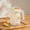 Beige#48447, variant on Large Capacity Beverage Pitcher with Lid, Food-Grade Plastic Jug for Iced/Hot Drinks, Refrigerator Storage Water Pitcher, Black/White/Beige