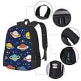 thumbnail image 2 of Disketp Planets and Stars Mochila Minimalista de Gran Capacidad, Mochila de Viaje para Escuela, Trabajo o Uso Diario, 2 of 6
