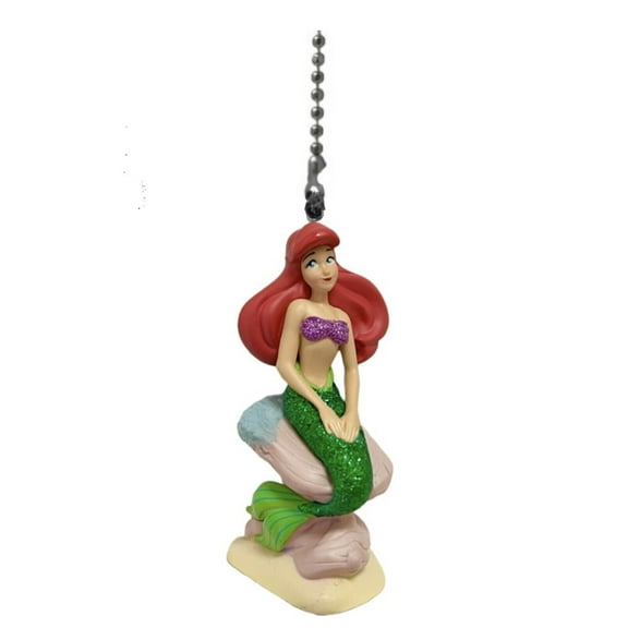 Little Mermaid Ariel Fish PVC Fan Lamp Light Pull Chain Figurine Figure Holiday New