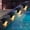 warmwhite, variant on DEBGFS Solar Pool Side Lights White Deck Lights 4 Pack Fence Post Solar Lights for Patio Yard Stairs Step and Pathway,white