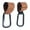 Brown, variant on FYGL Adjustable Stroller Clips and Hooks, Universal Carabiner Clips, Ideal for Shopping, Travel, and Baby Gear - Black 2 Pack