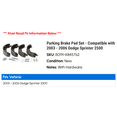 thumbnail image 2 of Parking Brake Pad Set - Compatible with 2003 - 2006 Dodge Sprinter 2500 2004 2005, 2 of 2