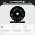 thumbnail image 5 of BalanceFrom 50 lb Olympic Rubber Bumper Weight Plate Set with 2” Steel Hub Inserts, 5 of 12