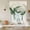 Off-White, variant on Palm Leaves Tropical Balloon Curtains for Windows, Bedroom Curtains 54 Inch Length, Green Botanical Summer Tie Up Curtains Panels Thermal Insulated Bathroom Curtains Window 42"x54"