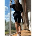 thumbnail image 5 of Women 2 Piece Outfit Sets Casual Oversized T-Shirt Tops Biker Shorts Workout Sport s Tracksuit, 5 of 6