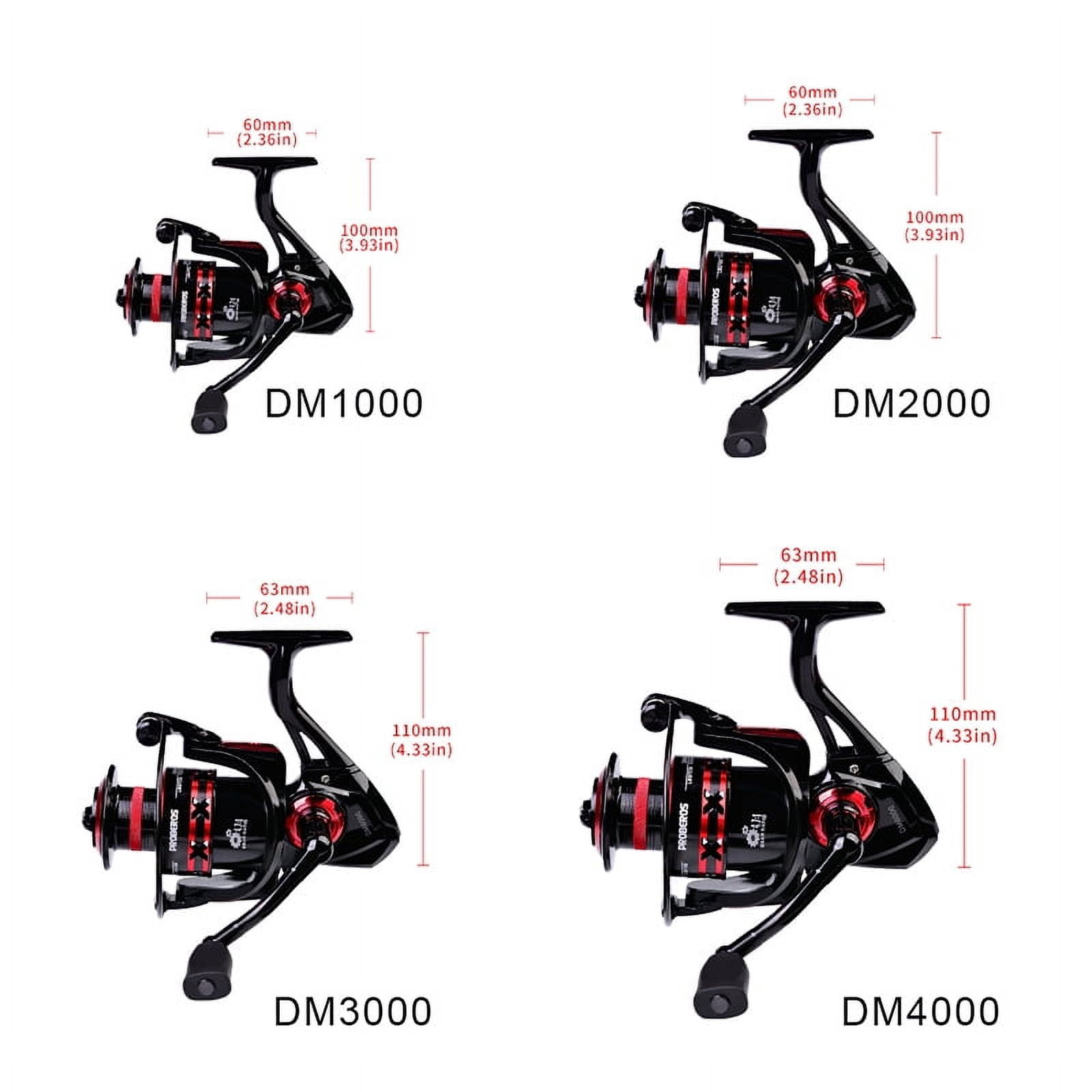PROBEROS Spinning Reel 9-23KG Max Drag Fishing Reel 1000-8000 Series CNC Mechine Fishing Wheel Metal Spool Saltwater Carp Reel