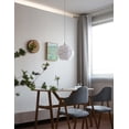 thumbnail image 5 of FSLiving Acrylic Pendant Light with 15ft Plug-in UL On/Off Dimmer Switch Cord Purely White Circle Shade North Europe Minimalist Style Lamp for Loft Restaurant Bedroom,Bulb Sold Separately - 1 Light, 5 of 7