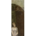 thumbnail image 2 of Redon, Odilion 14x32 Black Ornate Wood Framed with Double Matting Museum Art Print Titled - Young Woman Under an Arch, 2 of 4
