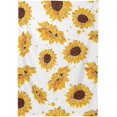 thumbnail image 2 of Sunflower Flowers Rectangle Tablecloth, Dust Proof Anti Wrinkle Wipeable Table Cloth Tabletop for of Dinner Kitchen Wedding Holiday Party 60"x120" Home Decor, 2 of 7