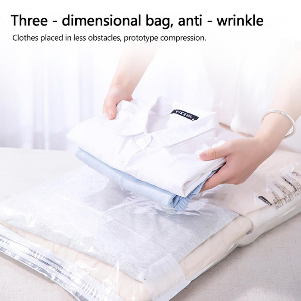  5Pcs Small Size Space Saver Vacuum Storage Bags, Hand Rolled  Dust Proof Compression Bags for Travel, Travel Space Saver Bag, Vacuum  Sealer Bags for Clothes (50x40cm/20x16in) : Home & Kitchen