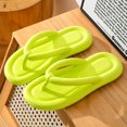 thumbnail image 7 of Wide Flip Flops for Women Rubber Shower Thong Basic Walking Sandals Summer Indoor Shoes (Yellow 6.5), 7 of 7