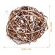 thumbnail image 2 of FOMIYES 10Ud Esferas Tejidas De Rattan Para Multifuncional Y Artesanía, 2 of 6