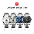 thumbnail image 5 of OLEVS Watches for Men Diamond Business Dress Casual Analog Moon Phase Calendar Quartz Stainless Steel Waterproof Luminous Date Men Wrist Watches Reloj Para Hombre White Dial, 5 of 13