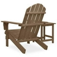thumbnail image 3 of vidaXL Garden Adirondack Chair with Table Solid Fir Wood Brown, 3 of 3