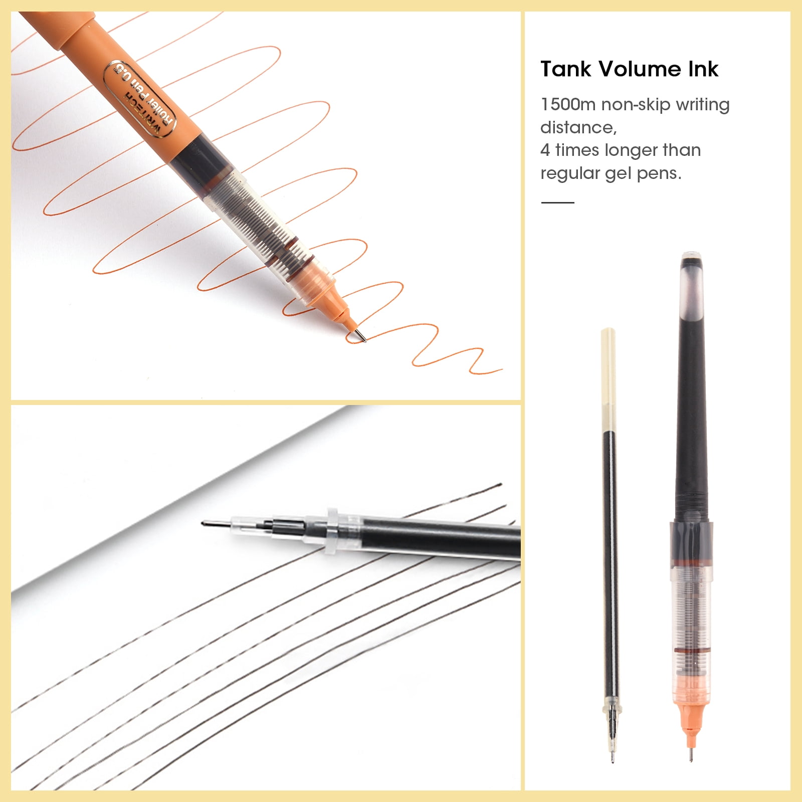 Pure Malt Gel Ink Kugelschreiber – 0,5 Mm, Dunkelbraun, Einziehbar