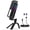 Black （tripod）, variant on ZealSound USB Microphone for iPhone iPad Phone PC,RGB Gaming Microphone with Full Metal,Mute,Pop Filter,Gain for Podcasting,Streaming,YouTube,Voice Over