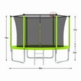 thumbnail image 6 of LivelyAant 14FT Outdoor Trampoline with Safety Net, Heavy-Duty Frame, Recreational Trampoline for Family Fun & Fitness, 6 of 13