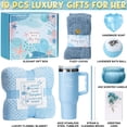 thumbnail image 2 of Cesta de regalo Qinline Ocean Relaxing Spa con manta, vaso de 1200 ml, 2 of 9