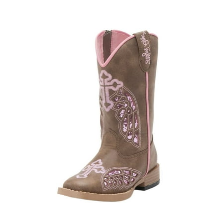 - Blazin Roxx Western Boots Girls Kids Gracie Cross Wings Child 44432