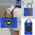 thumbnail image 3 of Case for Samsung Galaxy Tab A9 8.7 inch, 360 Degree Rotating Hand Grip Shockproof Cover with Shoulder Strap, Blue, 3 of 7