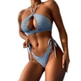 thumbnail image 2 of Txlixc Conjunto de bikini de 2 piezas para mujer, tops + traje de baño con tangas autoajustables Txlixc  Sexy, 2 of 8