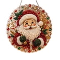 thumbnail image 2 of Christmas Pearl Art DIY Diamond Painting Hanging Suncatcher Ornament, Handmade Christmas Diamond Painting Hanging Pendant, Craft Crystal Pearl Bead Wall Window Decor, 2 of 6