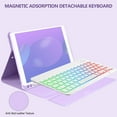 thumbnail image 4 of Funda Con Teclado Para Tableta IOS De 10,2 Pulgadas 7.º 8.º 2019/9.º 2020, Para Air3 De 10.5 Pulgadas, Para Pro 10.5 Pulgadas 2017, Teclado Desmontable Con Luz RGB, 4 of 7