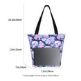 thumbnail image 3 of KLL Tote Bag for Women pinkk flower crystal Skull Print Shopping Grocery Reusable Bags for Office School Shopping Travel, 3 of 6