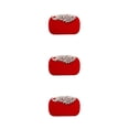 thumbnail image 1 of Bolso ligero y moderno Sonducket para accesorios elegantes pavo real rojo y blanco, 1 of 6