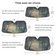 thumbnail image 5 of Yayeee Car Windshield Sun Shade Universal Fit Front Visor Protector, Retro Forest, 5 of 8