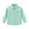 thumbnail image 5 of Fozruso Boys Uniform Dress Shirt, Long Sleeve Button-Down Shirts for Kids School Daily Casual, 5 of 6
