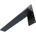 thumbnail image 6 of Ekena Millwork 2 1/2"W x 18"D Floating Steel Heavy Duty Wall Mount, Powder Coated Black, 6 of 10