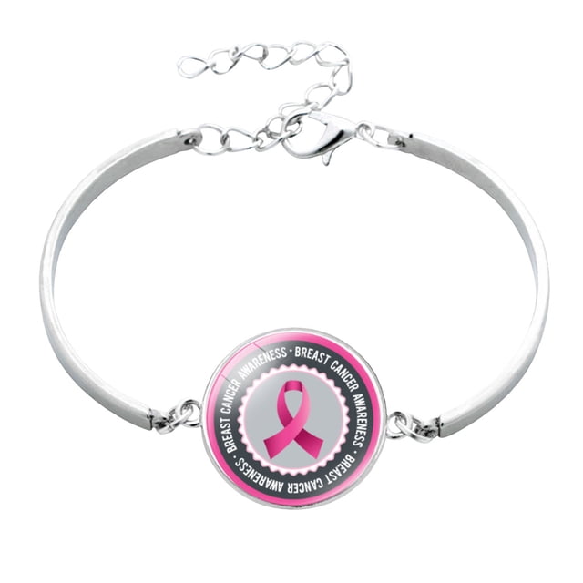 Cancer Awareness Bracelet for Women - Inspirational Ribbon Trinkets and Accessories Promoting Strength and Courage
