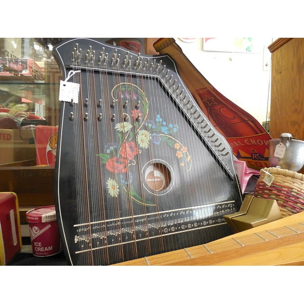 Canvas Print Musical Instrument Autoharp String Instrument Harp Stretched Canvas 32 x 24