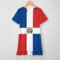 thumbnail image 3 of Cuban Flag Girls Dress Summer Round Neck, 3 of 6
